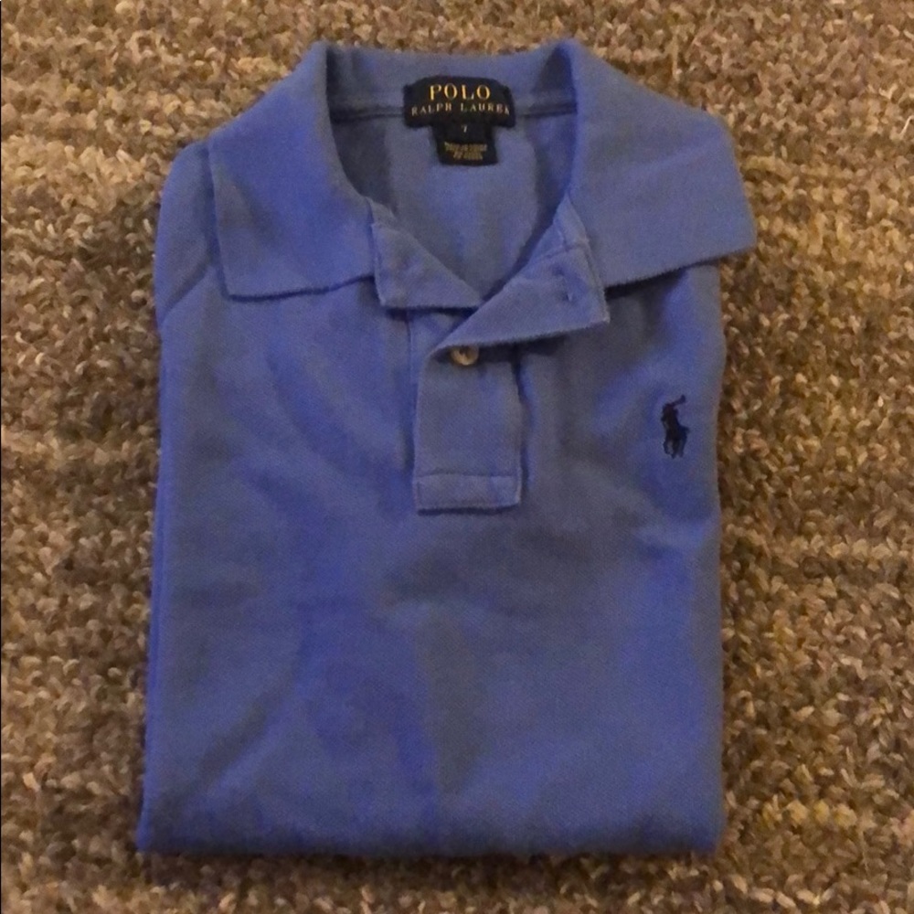 Polo by Ralph Lauren Blue boys shirts - Sizes 7/8